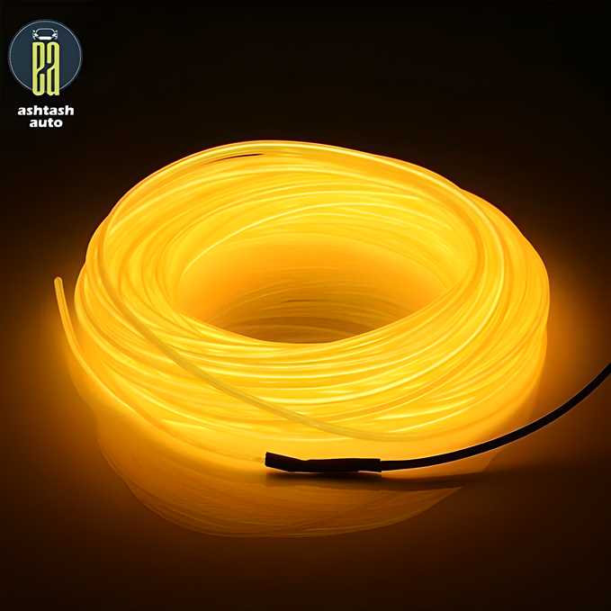 5M EL Wire Car Interior Light Neon Light, Dance Party Decor Light Neon LED Lamp Flexible EL Wire Rope Tube Waterproof LED Strip ? (Only EL Wire)